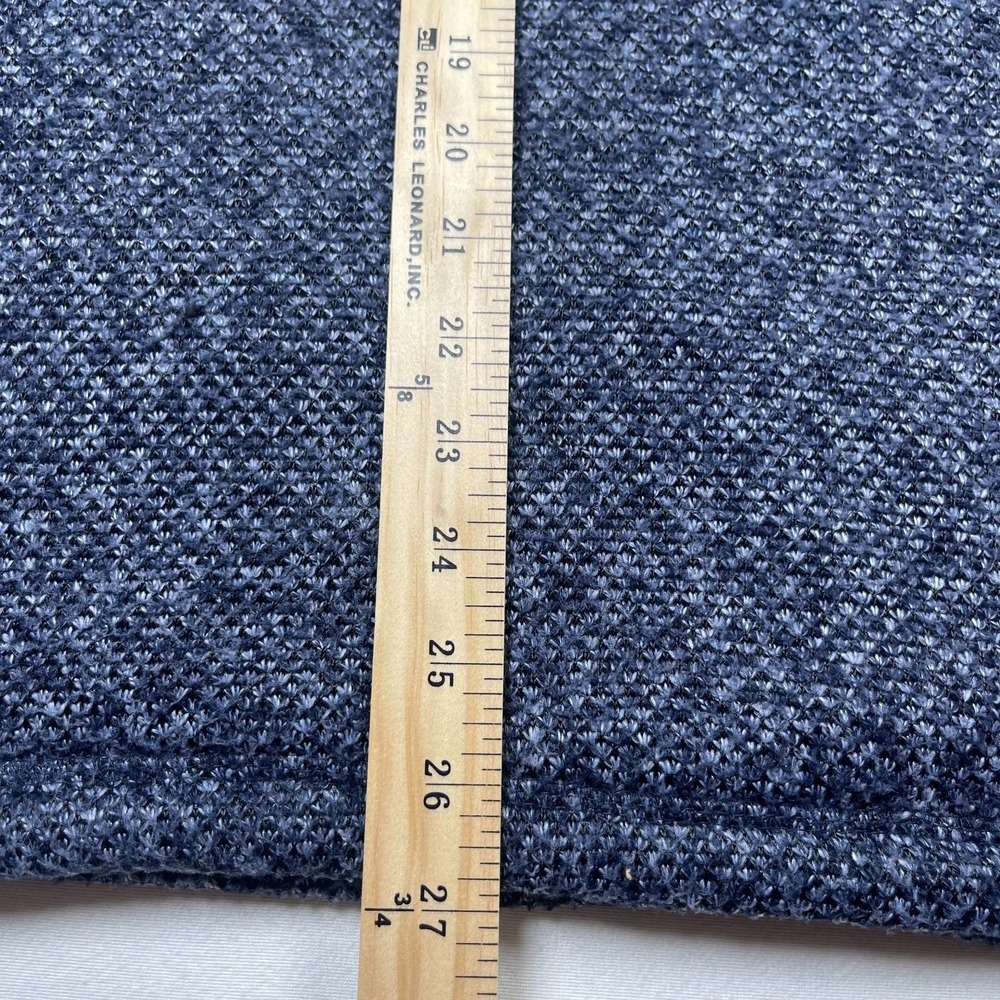 Orvis Sweater Men's Medium Blue White Sherpa-Lined 1/4 Zip Long Sleeve Pullover - Picture 8 of 9
